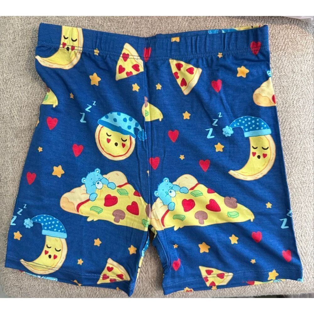 NWT Birdie Bean Bamboo Care Bears™ Bedtime Pizza 2-Piece PJ: SHORT 6T - Picture 6 of 9